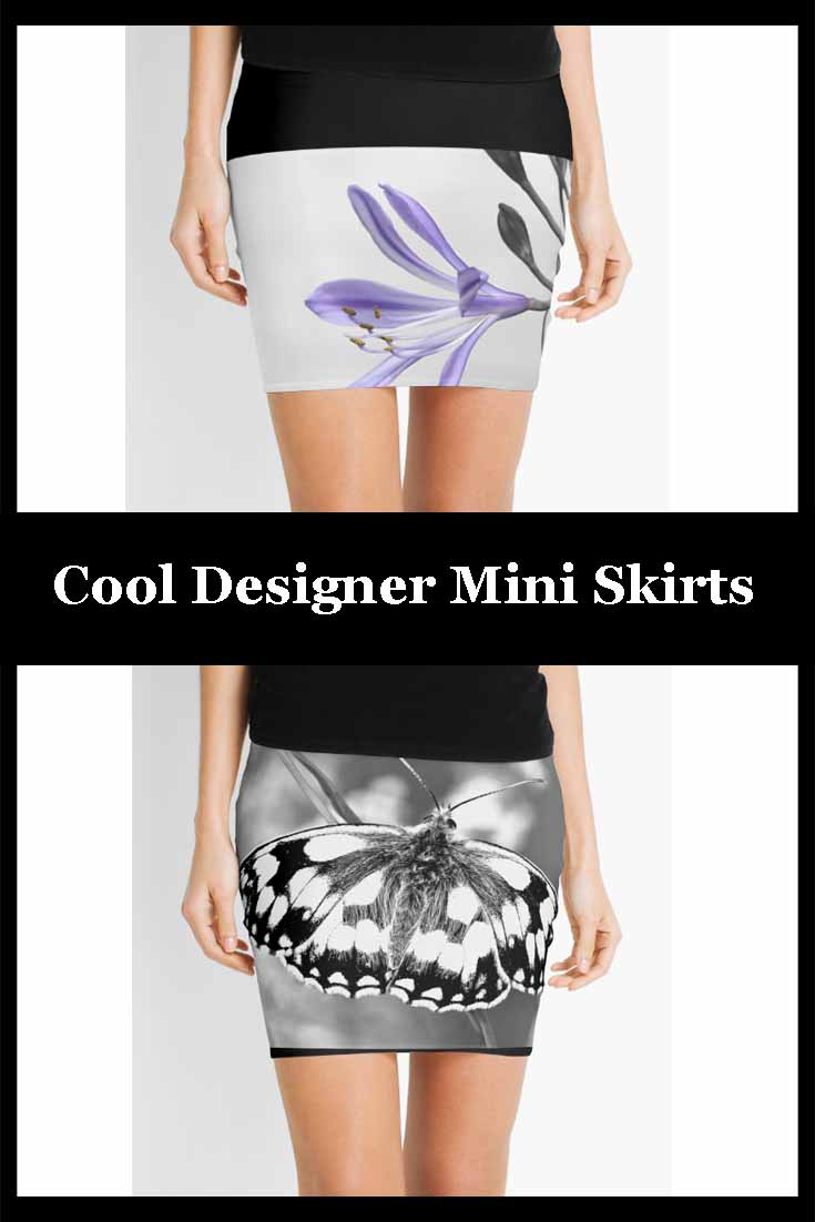Selection of designer mini skirts