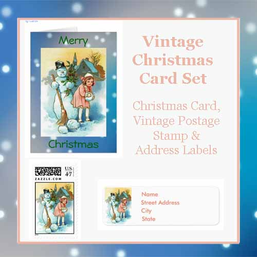 Vinage Christmas Card Set