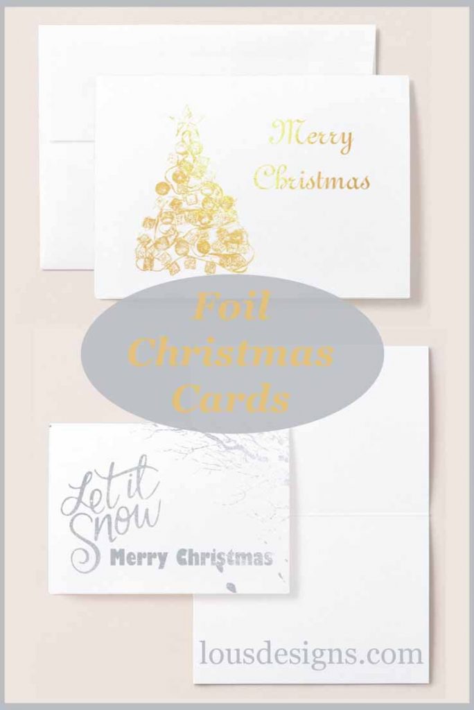 Foil Christmas Cards